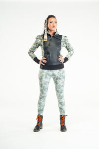 NEO's Floating On Clouds Leather Canvas Jacket