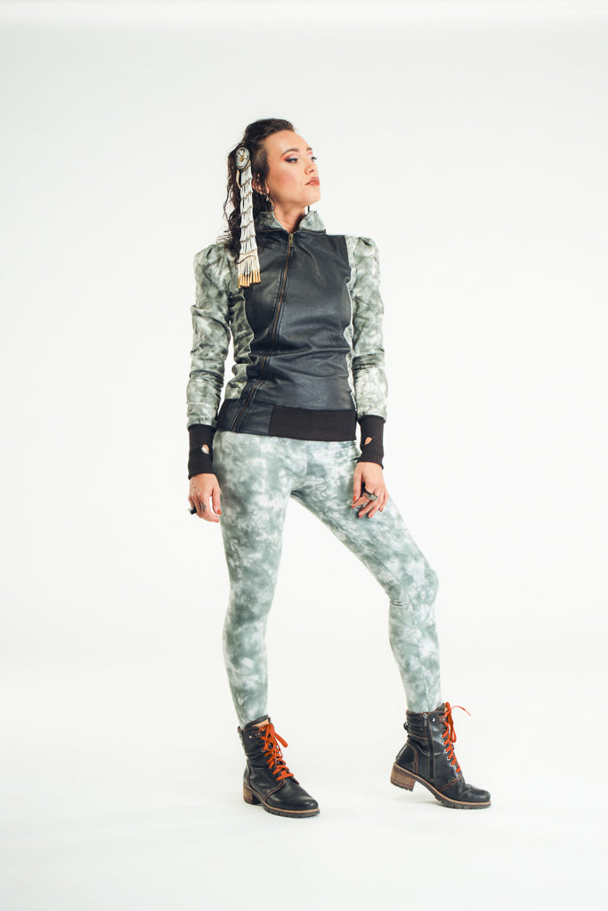 NEO's Acid Wash Floating On Clouds Leggings