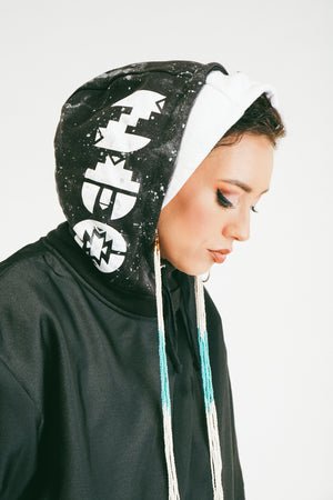 Custom Double Hooded Pancho Hoodie