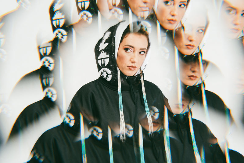 Custom Double Hooded Pancho Hoodie