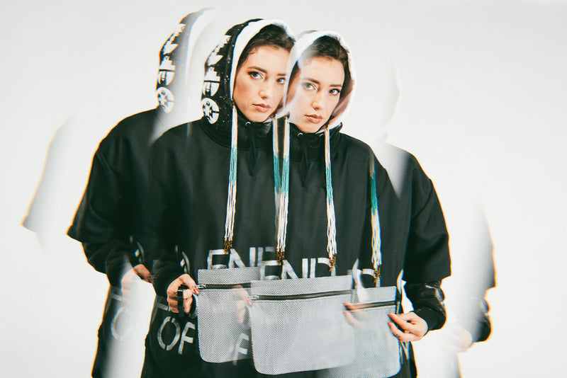Custom Double Hooded Pancho Hoodie