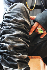 Denim Stoned Wash Acid Joggers