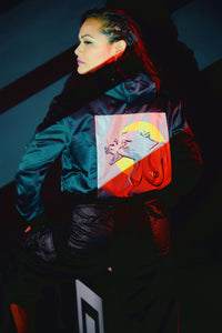 Hyena Bullet Proof Inspired Crop Jacket