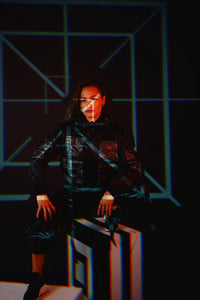 Hyena Bullet Proof Inspired Crop Jacket