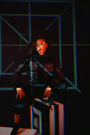 Hyena Bullet Proof Inspired Crop Jacket