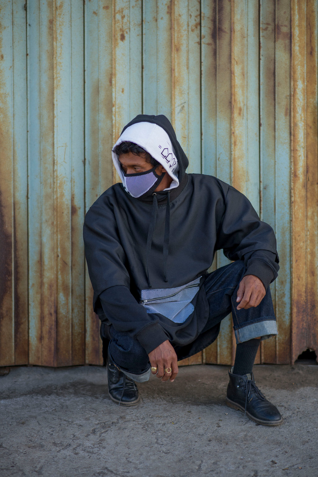 NEO's Double Hooded Pancho Hoodie