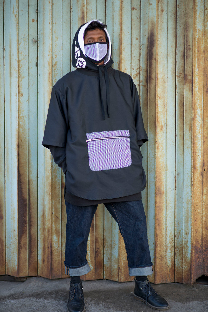 NEO's Double Hooded Pancho Hoodie