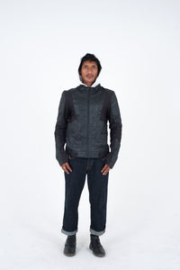 Pray For The Opposition Wax Denim Motto Jacket